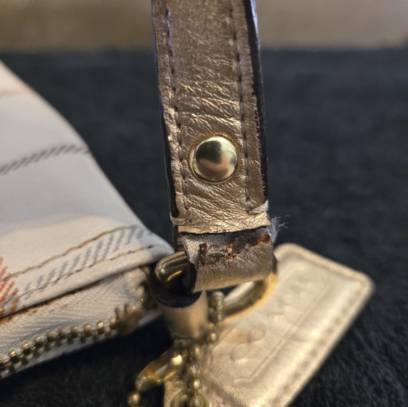 Coach white payten tattersail file bag crossbody muli color - Picture 3 of 7